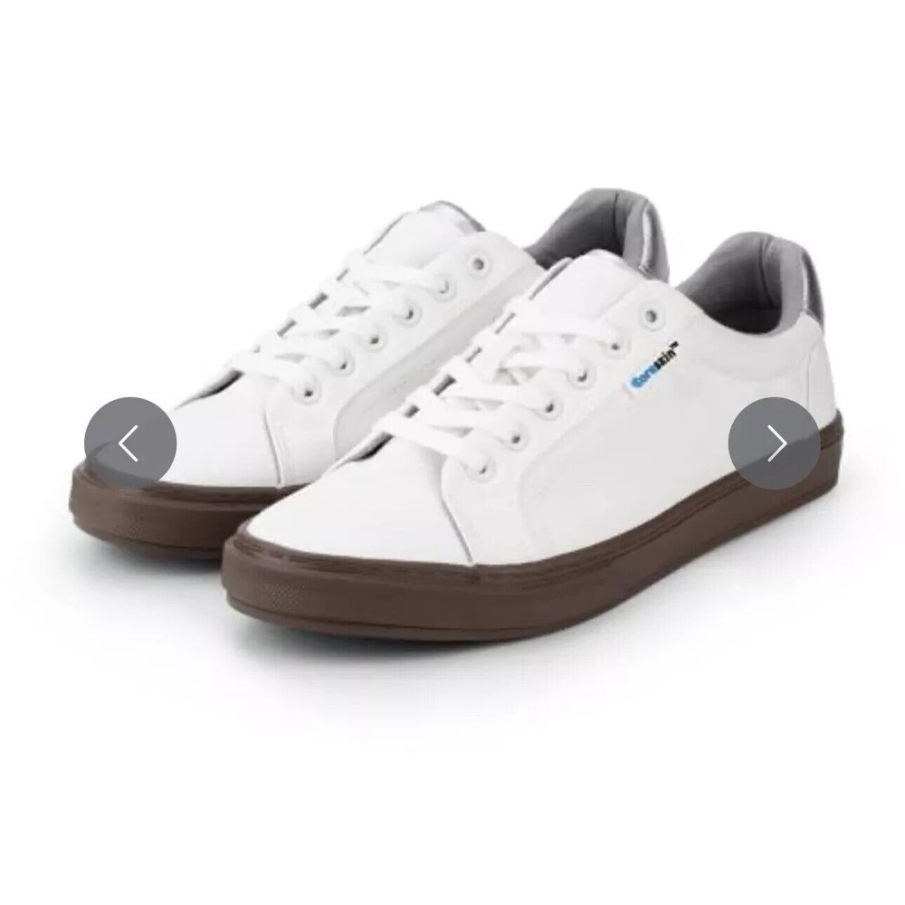 CORESKIN WHITE CANVAS SNEAKERS Unisex Men's Size 8 / Women's Size 9 NEW IN BOX